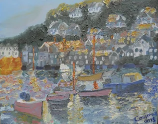 Hafen von Mousehole, Cornwall