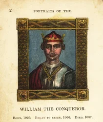 Porträt von König Wilhelm I. dem Eroberer, von England, geboren 1023, begann seine Herrschaft 1066 und starb 1087