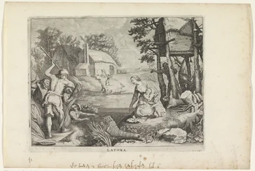 Leto (Latona) verwandelt die Lycier in Frösche