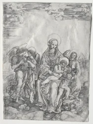 Maria mit dem Kind und dem kleinen Johannes