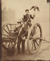 Trompeter Gritten und Trompeter Lang in Woolwich, 1856