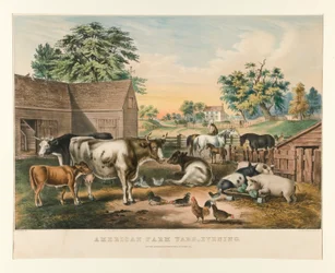 Amerikanischer Bauernhof - Abend