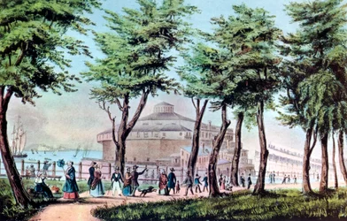 Castle Garden von der Battery, New York