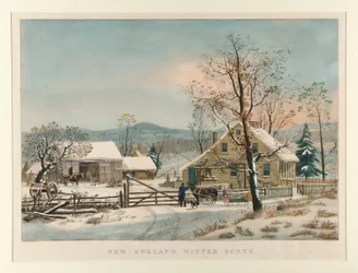Neuengland-Winterszene