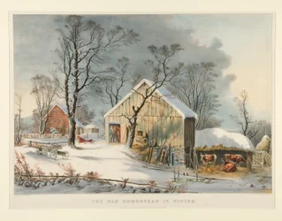 Das alte Heim im Winter