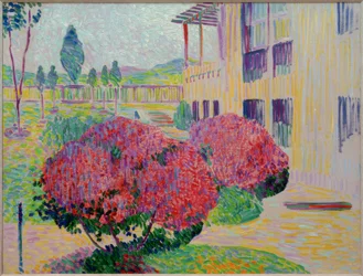 Im Garten von Henry van de Veldes Villa „Hohe Pappeln“ in Ehringsdorf bei Weimar