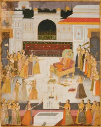 Eine Abendvorstellung für Maharaja Abhai Singh