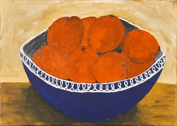 Rustikales oranges Stillleben