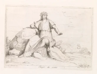 Horatius Orazio che scrive (Titel auf dem Objekt)