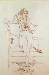 Porträt von Benjamin Disraeli, britischer Politiker und Gründer der Konservativen Partei