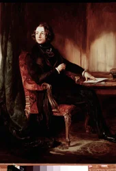 Porträt des Schriftstellers Charles Dickens
