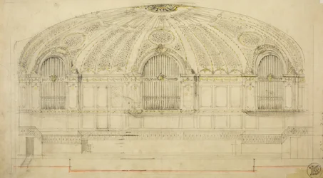 Orchestra Hall, Chicago, Illinois, Schnitt, 1904