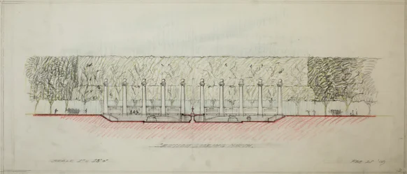 Potomac Rundpunkt, Washington D.C., Abschnittsskizze, 1909