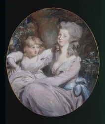 Margaret "Peggy" Arnold und Tochter Sophia, ca. 1787