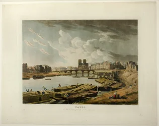 Paris, Notre Dame von der Île Louvier aus gesehen