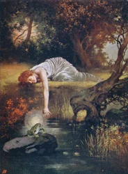 Der Froschkönig mit der Prinzessin, frühes 20. Jahrhundert