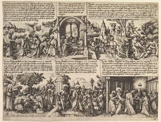 Verschiedene Szenen, aus den Evangelien und aus Acta Apostolorum, ca. 1530
