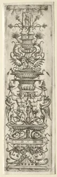 Ornamentleiste mit Kandelaber-Ornament