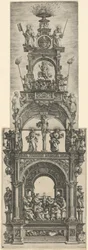 Triumphaltar mit Stationen im Leben Christi