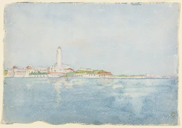 Skizze in Algier, Nordafrika, Reiseskizze