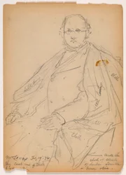 James Lenox sitzend, 19. Februar 1874