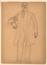 Zeichnung, Präsident Chester Alan Ar, Juni 1886