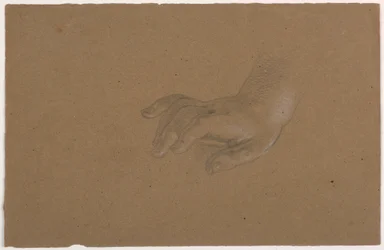 Studie der rechten Hand, 1850-60