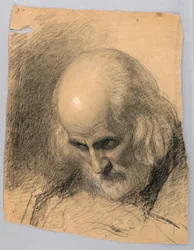 Studie für "Eine Lektion der Barmherzigkeit", 1863