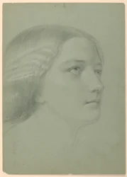 Studie für "Eine Magdalena", F, 1852