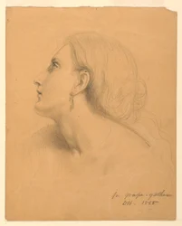 Studie für "Traubensammler", Juli 1855