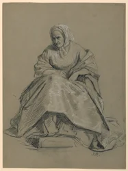 Studie für "Martha Washington Empfang"