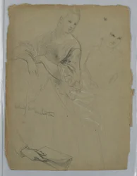 Studie für "Martha Washington Empfang"