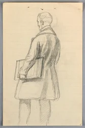 Zeichnung, Studie für "Wissenschaftliche Gruppe", 1858
