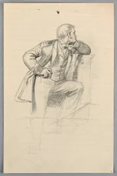 Zeichnung, Studie für "Wissenschaftliche Gruppe", 1858