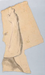 Zeichnung, Studie für "Steuergeld", 1852