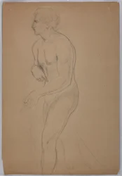 Zeichnung, Studie für "Steuergeld", Juli 1852