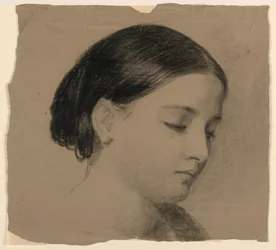 Die Frau des Künstlers Sophie, 1853