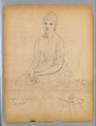 Skizze für das Porträt der jüngsten Tochter von William Astor