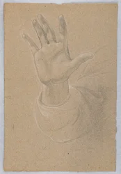 Studie einer Hand für "Frühe christliche Märtyrer"