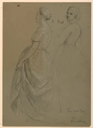 Studie von Mrs. Jay für "The Republican Court" (Lady Washington
