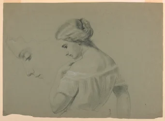Studie einer Frau im Profil