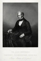 Henry John Temple, 3. Viscount Palmerston, britischer Staatsmann, um 1880