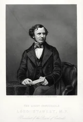 Der ehrenwerte Edward Henry Stanley, 15. Earl of Derby, britischer Staatsmann, ca. 1880