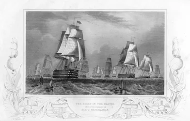 Die Flotte in der Ostsee unter dem Kommando von Sir Charles Napier, 1857