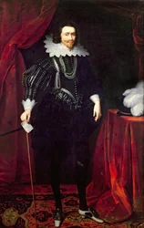 Porträt von George Villiers, 1. Herzog von Buckingham