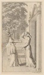 Bruder Graurock und die Pilgerin, Blatt 4 aus der ersten Ausgabe der "Gedichte von Gottfried August Bürger"