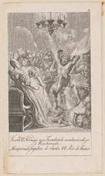 Merkwürdige Maskerade des Karl VI. von Frankreich, Blatt 2 der Folge „Ältere, mittlere und neuere Geschichte“