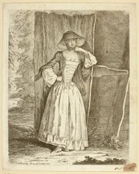 Miss Quantin stehend