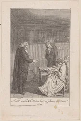 Pfarrer von Morkendorf bringt Minchen in Verlegenheit, Blatt 5 der Folge „Der Ruf in die Stadt“