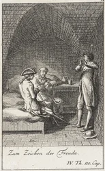 Tafel 11 zu Thomas Smolletts „Die Abenteuer des Peregrine Pickle“